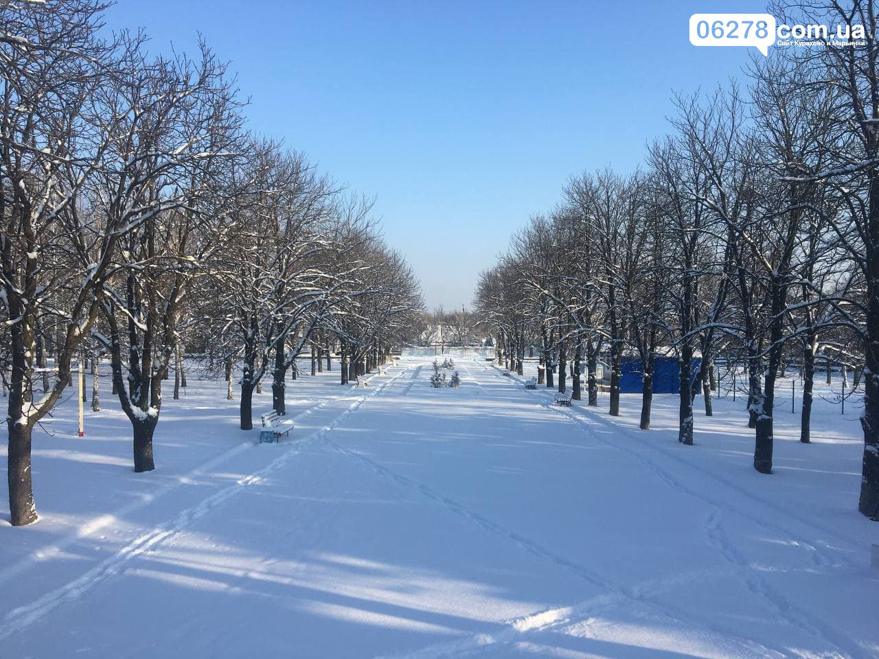 Зима в Марьинке 18 января Зима в Марьинке 18 января, Сайт Марьинки и Курахово