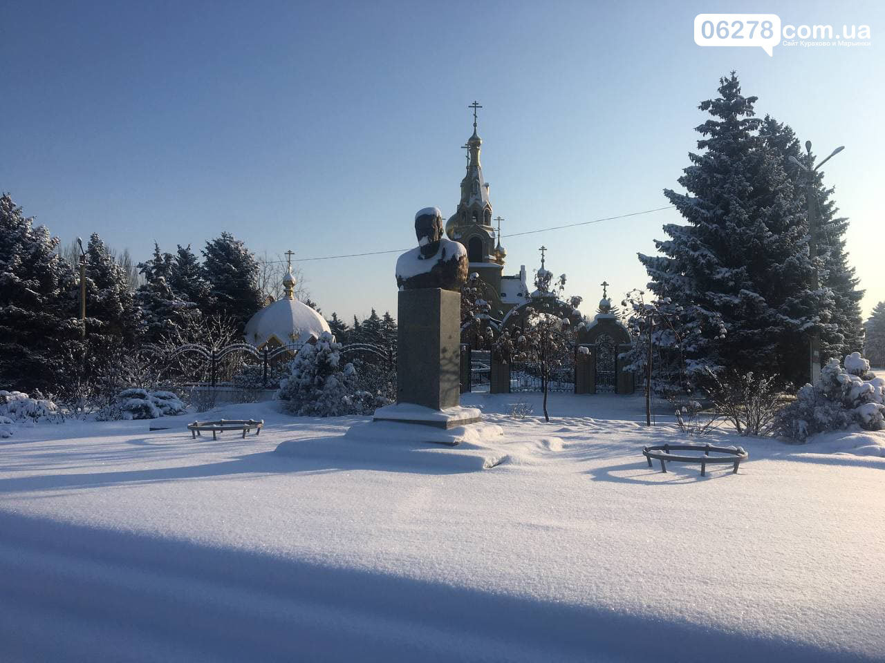 Зима в Марьинке 18 января Зима в Марьинке 18 января, Сайт Марьинки и Курахово