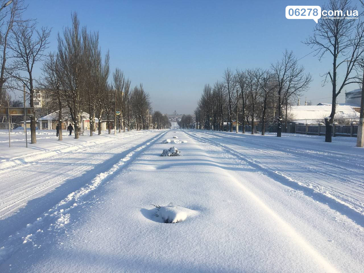 Зима в Марьинке 18 января Зима в Марьинке 18 января, Сайт Марьинки и Курахово